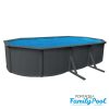 Pontaqua Family Pool KIT ANTRACIT ovális fémfalas családi medence szett 610 x 360 x 120 cm