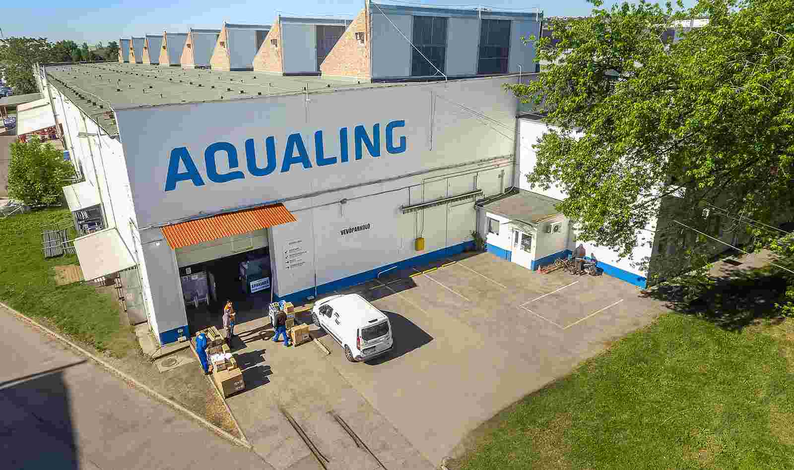 Aqualing központi iroda és raktár Budapesten