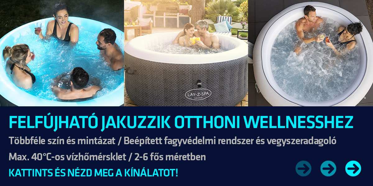 Felfújható jakuzzik, masszázsmedencék