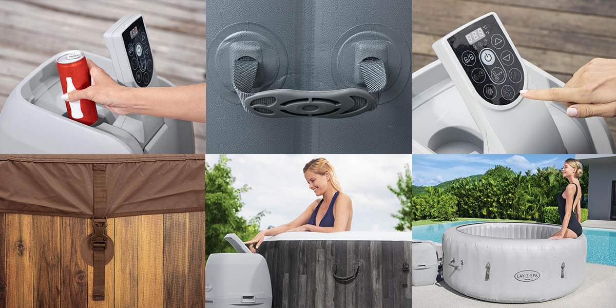 Bestway Lay-Z Spa felfújható jakuzzi, masszázsmedence 