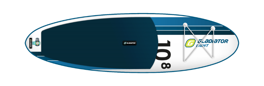 10'8-as Gladiatár deszka felül nézetből