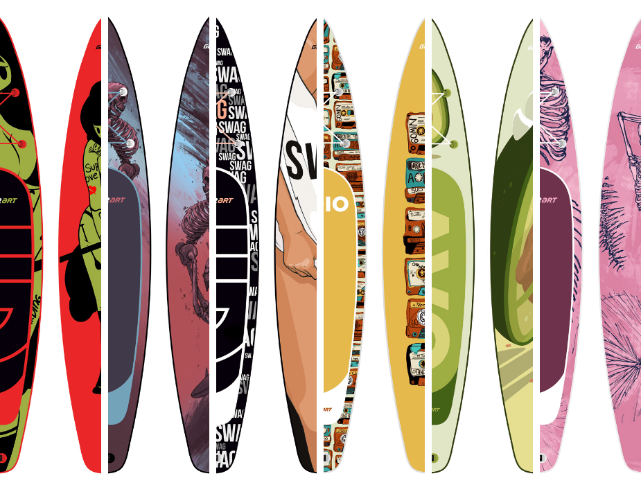 Gladiator ART egyedi dizájn SUP deszkák